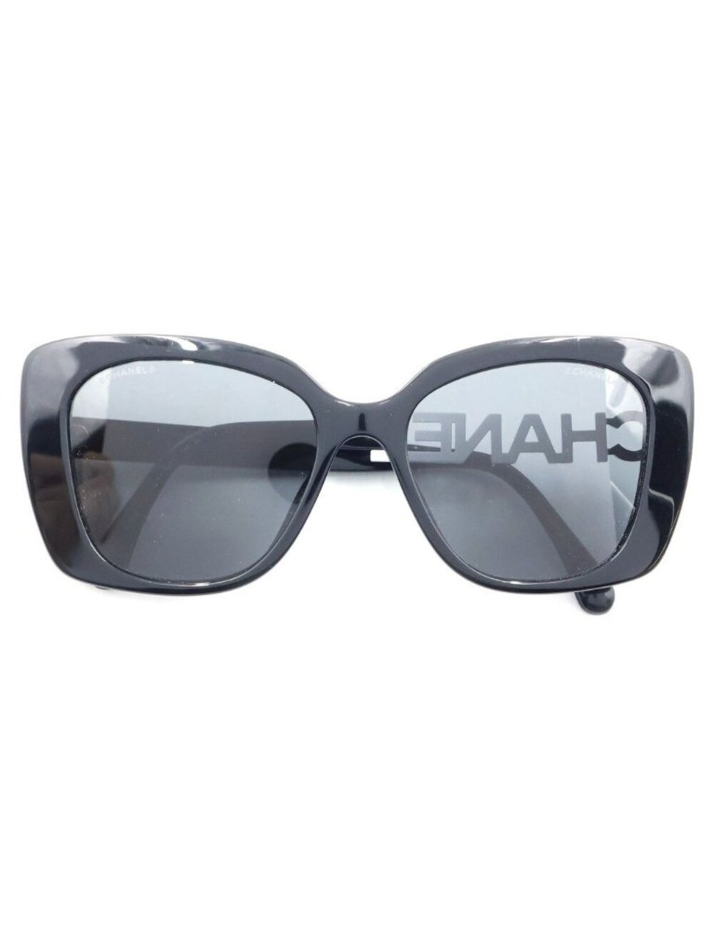 Chanel CC Logo Rhinestone Square Eyewear